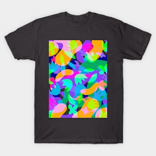 Abstract colorful floral pattern T-Shirt